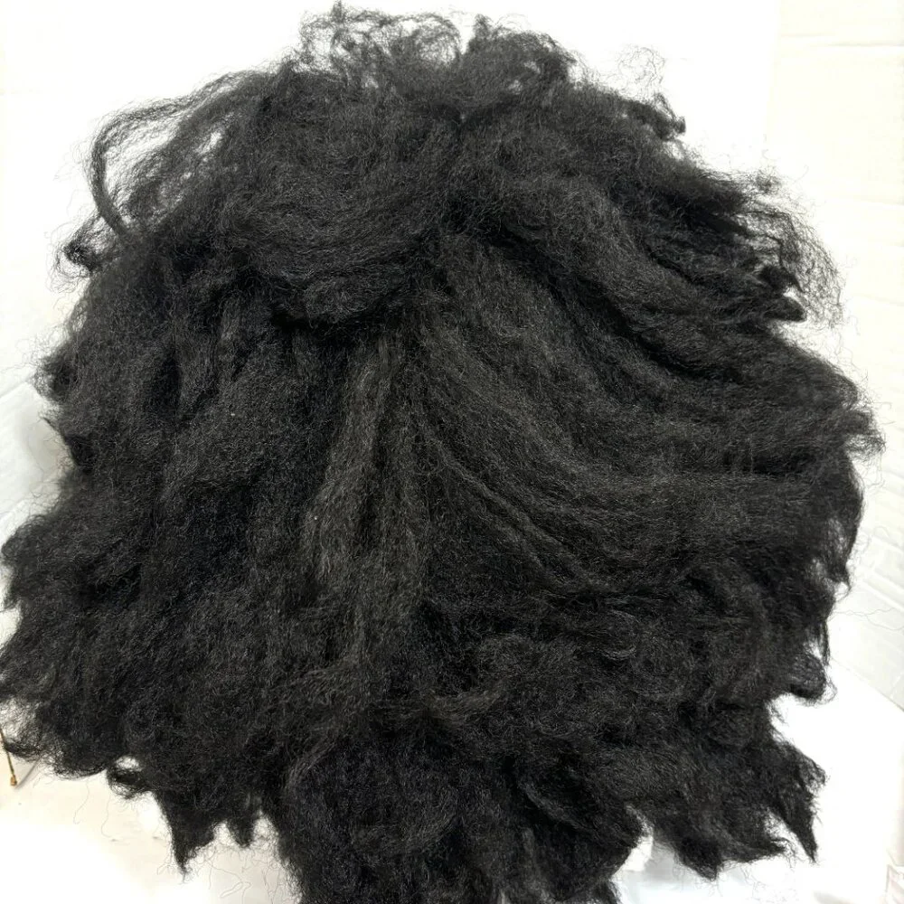 X Large Blk Afro Wig  by Carnival Toys Made in Italy NWT NOS